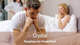  Presentation with cheating - Presentation theme featuring hotel travel relationships and sexual background and a coral colored foreground