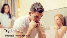  Presentation with relationships - Theme consisting of hotel travel relationships and sexual background and a  colored foreground