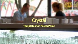  Presentation with cafe - Amazing presentation theme having hotels private clubs - cafe interior backdrop and a tawny brown colored foreground