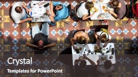  Presentation with cafe - Audience pleasing presentation consisting of hotels private clubs - dinner in the cafe backdrop and a dark gray colored foreground