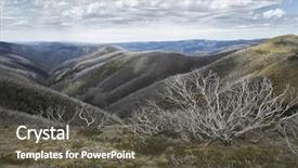  Presentation with australia - Presentation featuring hotham on great alpine road background and a dark gray colored foreground
