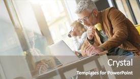  Presentation with coffee shop - Audience pleasing presentation consisting of hotspot wifi - man in trendy coffee shop backdrop and a coral colored foreground