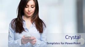  Presentation with wifi - Amazing slide set having hotspot wifi - portrait of a woman using backdrop and a lemonade colored foreground