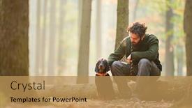  Presentation with hunting - Slides enhanced with hound-as-a-hunting-dog background and a coral colored foreground