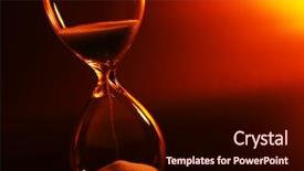  Presentation with dark colon cancer - Presentation theme enhanced with sand clock - hourglass on dark color background background and a wine colored foreground