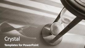  Presentation with balck - Slides with sand timer - time concept with hourglass background and a gray colored foreground