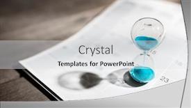  Presentation with important - Slide deck consisting of hour-glass-on-calendar-concept background and a light gray colored foreground