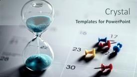  Presentation with important - PPT layouts with hour-glass-on-calendar background and a sky blue colored foreground