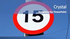  Presentation with limit - Cool new theme with hour speed limit sign backdrop and a ocean colored foreground
