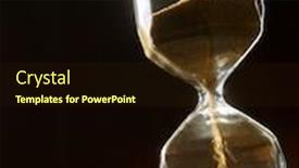  Presentation with space time - PPT theme with hourglass-measuring-the-passing-time background and a wine colored foreground