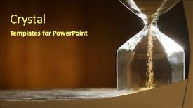  Presentation with space time - Colorful slides enhanced with hourglass-measuring-the-passing-time backdrop and a wine colored foreground