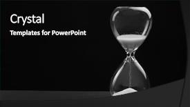  Presentation with kevlar black - Beautiful slides featuring hourglass on black background backdrop and a black colored foreground