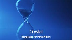  Presentation with occasion color india festival - Amazing PPT theme having hourglass on color background backdrop and a ocean colored foreground