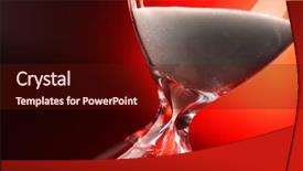  Presentation with dark - Cool new presentation design with hourglass on dark red background backdrop and a wine colored foreground