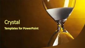  Presentation with dark - Amazing presentation theme having hourglass on dark yellow background backdrop and a wine colored foreground