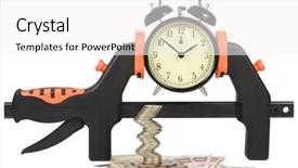  Presentation with hours of business operations - Beautiful PPT theme featuring hours clamped in a manual backdrop and a white colored foreground