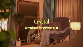  Presentation with room interior design - Presentation enhanced with hourse night - elegant room interior with comfortable background and a  colored foreground