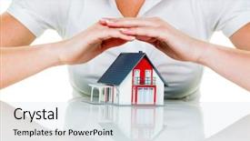  Presentation with financing - Cool new presentation with house and home good insurance backdrop and a sky blue colored foreground