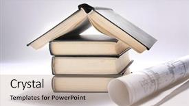  Presentation with floor plan - Beautiful PPT theme featuring house and lots of rolls backdrop and a coral colored foreground