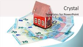  Presentation with michelle obama white house - Theme with house and money euro isolated background and a lemonade colored foreground