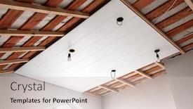  Presentation with under construction - Audience pleasing slide set consisting of house-attic-under-construction-mansard backdrop and a soft green colored foreground