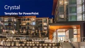  Presentation with house building - Audience pleasing PPT theme consisting of house-building-and-city-construction backdrop and a navy blue colored foreground