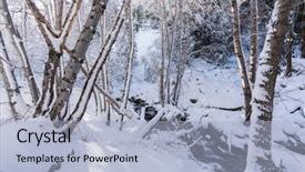  Presentation with vanilla ice cream fresh - Beautiful theme featuring house canyon trail and creek backdrop and a light blue colored foreground