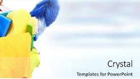  Presentation with cleaning - PPT layouts consisting of house cleaning background and a cool aqua colored foreground