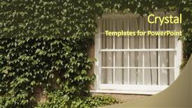  Presentation with ivy - Cool new PPT theme with house covered with ivy oxford backdrop and a tawny brown colored foreground