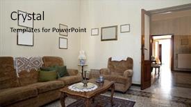  Presentation with traditional - Beautiful slide deck featuring house decoration - traditional home backdrop and a light gray colored foreground