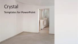  Presentation with empty old paper feather - Audience pleasing PPT layouts consisting of house empty room with withe backdrop and a light gray colored foreground