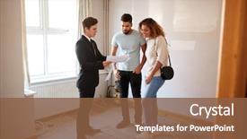  Presentation with realtor - Theme featuring house for the first time background and a tawny brown colored foreground