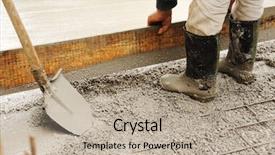  Presentation with concrete - Slides featuring color powder on the indian background and a violet colored foreground