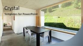  Presentation with cement - PPT theme consisting of analysis the market on computer background and a  colored foreground.