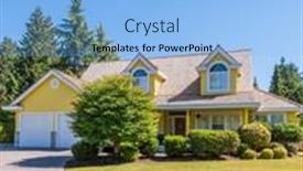  Presentation with vancouver - Presentation theme with house-in-vancouver-canada background and a light blue colored foreground