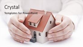  Presentation with insurance - Audience pleasing presentation theme consisting of house insurance backdrop and a lemonade colored foreground