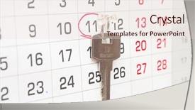  Presentation with house key - Colorful presentation design enhanced with house key on a calendar background paying your mortgage on time backdrop and a lemonade colored foreground