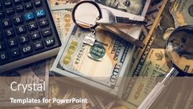  Presentation with house key - Colorful presentation enhanced with house-key-on-us-banknotes backdrop and a coral colored foreground