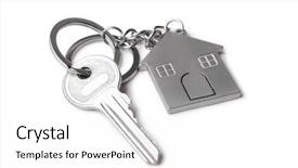  Presentation with michelle obama white house - Slide deck having house keys and keychain background and a white colored foreground