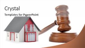  Presentation with loan - Colorful PPT theme enhanced with house model for sub prime backdrop and a white colored foreground