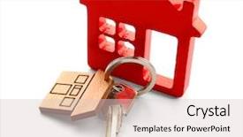  Presentation with purchasing - PPT layouts having house model on white background and a lemonade colored foreground