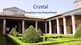  Presentation with rich - PPT theme having house of a rich noble background and a sky blue colored foreground