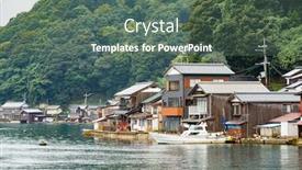  Presentation with kyoto - Colorful PPT theme enhanced with house of ine cho of kyoto city backdrop and a gray colored foreground