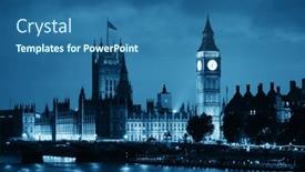  Presentation with westminster - PPT layouts featuring house-of-parliament-in-westminster background and a ocean colored foreground