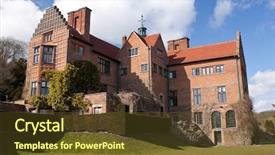  Presentation with england - Cool new slides with house of sir winston churchill backdrop and a tawny brown colored foreground