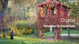  Presentation with luminous - Amazing presentation theme having house-on-a-tree-luminous backdrop and a tawny brown colored foreground