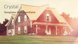  Presentation with farm house - Cool new slides with house on farm - instagram effect backdrop and a cream colored foreground