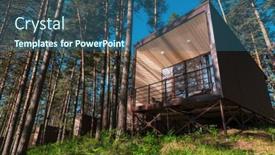  Presentation with house forest - Theme enhanced with house-or-hotel-with-panoramic background and a  colored foreground