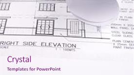  Presentation with architectural drawings - Beautiful presentation featuring house plan - this is backdrop and a sky blue colored foreground