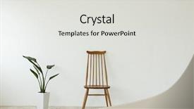  Presentation with plants - Beautiful slide deck featuring house plants - houseplant and the chair which backdrop and a light gray colored foreground